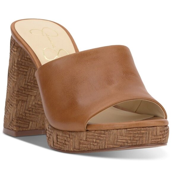 Jessica Simpson Women's Kameena Block-Heel Slip-on Sandals - Picture 1 of 4